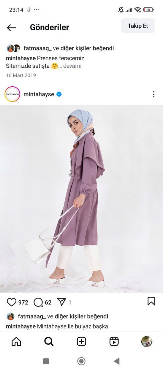 Kadın Mor Uzun Tunik - Görsel 2