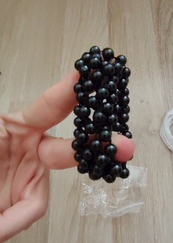 Accessorize Siyah Boncuklu Gotik Kadın saç tokası