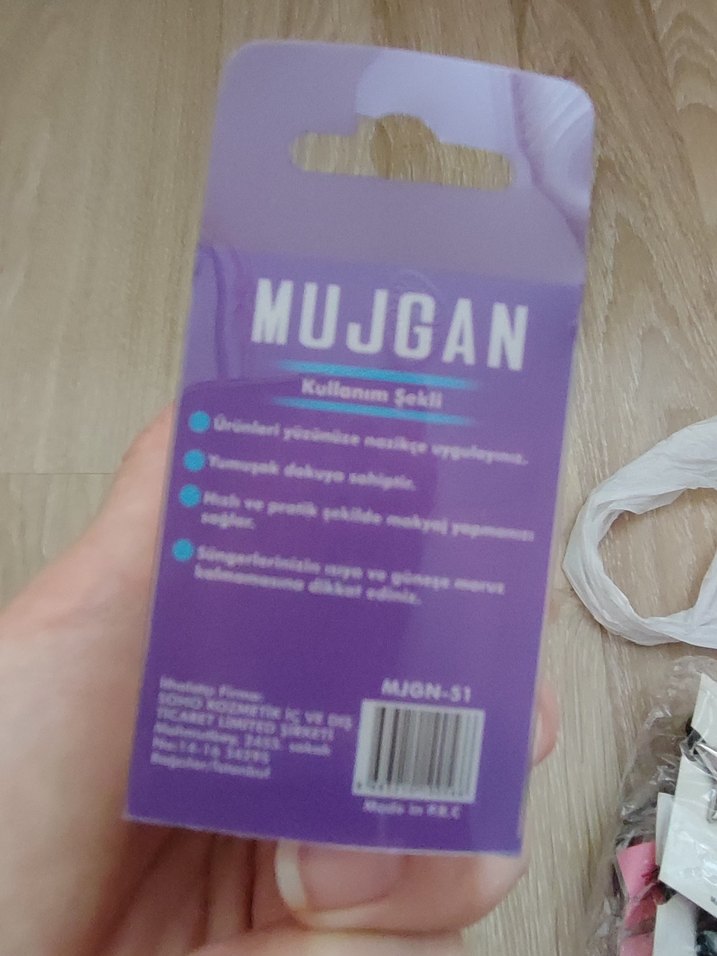 MUJGAN Tekli Makyaj Süngeri Bej, makyaj süngeri seti - Görsel 3