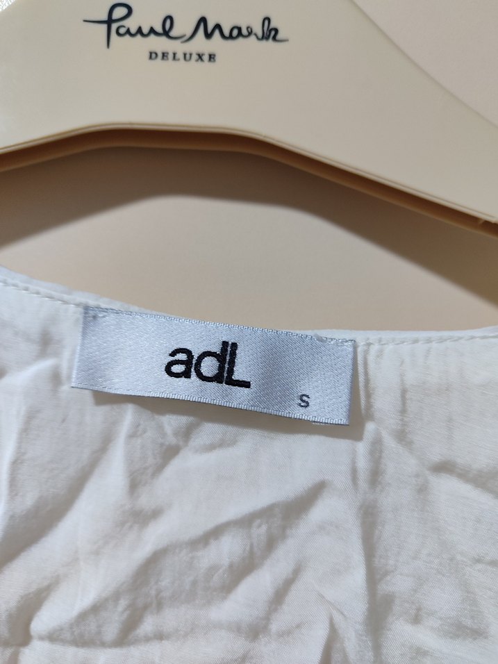 Beyaz Kolsuz V Yakalı şifon Bluz - Görsel 4