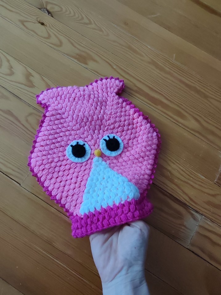 Renkli Baykuş Desenli Banyo Süngeri - Görsel 2