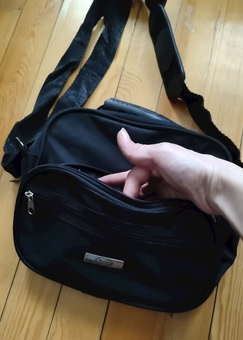 Erkek Siyah Askılı Omuz Çantası - Görsel 3