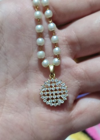 Boncuklu Bohem Midi Kolye Beyaz - Görsel 4