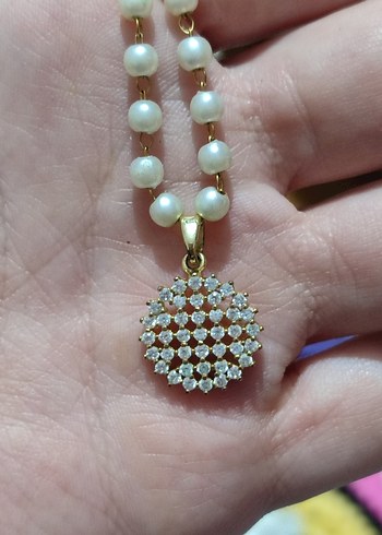 Boncuklu Bohem Midi Kolye Beyaz - Görsel 5