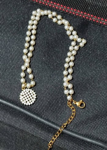 Boncuklu Bohem Midi Kolye Beyaz - Görsel 2