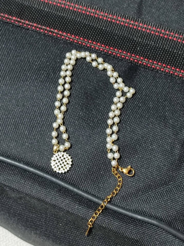 Boncuklu Bohem Midi Kolye Beyaz - Görsel 3