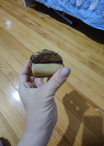 American Vintage üstü işlemeli iç kadife kaplı mücevher kutusu