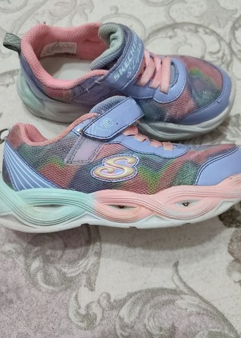 Kız Çocuk Pembe Bağcıklı ve Cırtcırtlı Spor Ayakkabı - Görsel 4