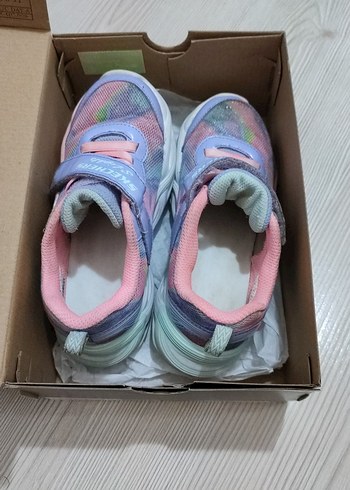 Kız Çocuk Pembe Bağcıklı ve Cırtcırtlı Spor Ayakkabı - Görsel 7