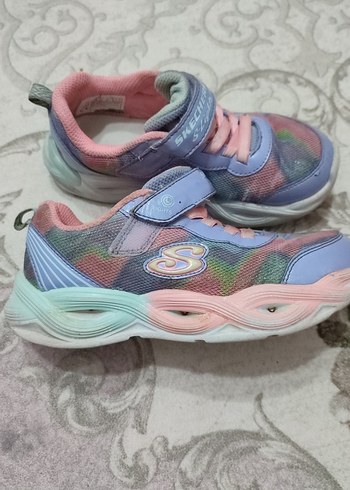 Kız Çocuk Pembe Bağcıklı ve Cırtcırtlı Spor Ayakkabı - Görsel 3