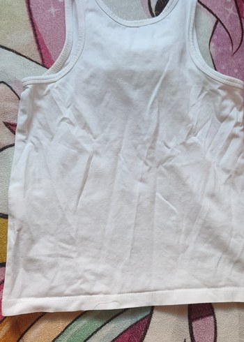 Beyaz Kız Çocuk Atlet - Görsel 2