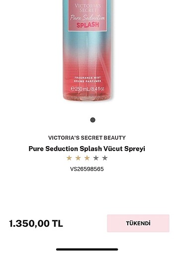 VS pure seduction splash vücut spreyi - Görsel 5