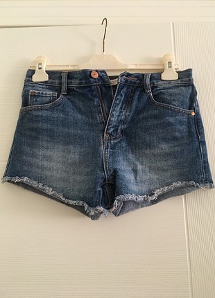 Zara yüksek belli kot şort 
