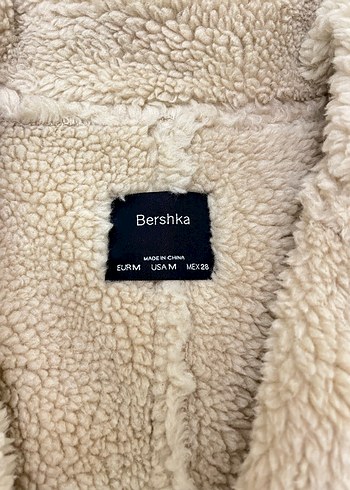 Bershka Bej Kürklü Kadın mont - Görsel 3