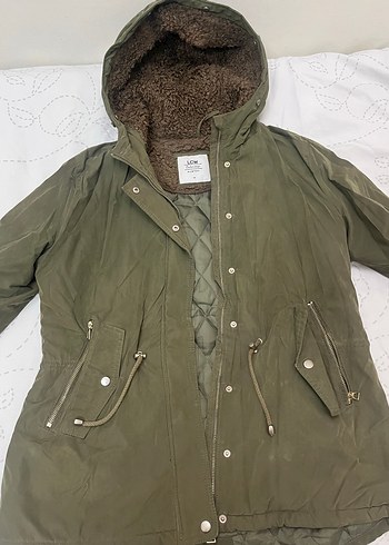 Kürk Detaylı Kapüşonlu Kadın Mont - Görsel 2