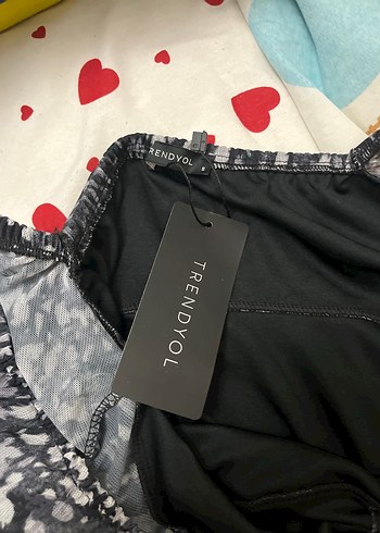 Siyah Leopar Desenli Mini Elbise - Görsel 7