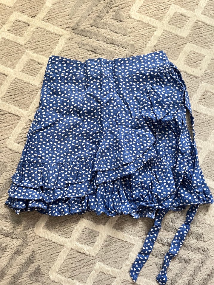 Mavi Mini Etek - Görsel 3