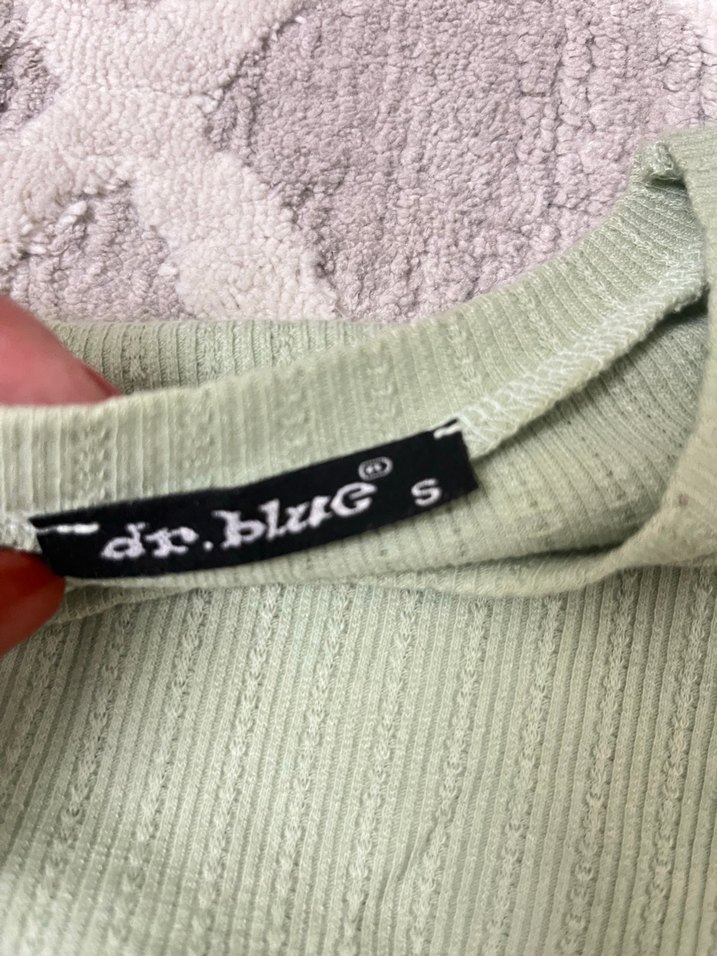 Su yeşili Kısa Kollu Midi Elbise - Görsel 4