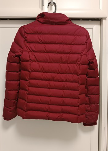 Tommy Hilfiger Bordo Fermuarlı Kadın Kışlık Mont