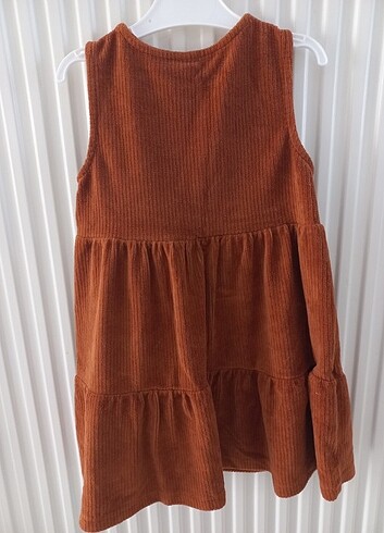 Kız Çocuk Kadife Jile Elbise - Görsel 3