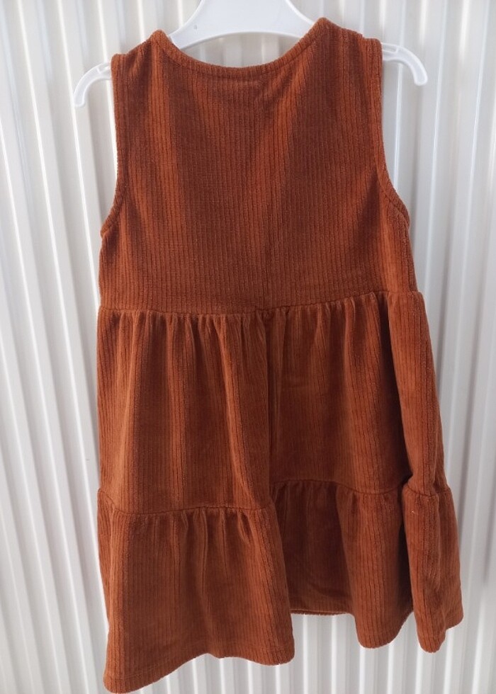 Kız Çocuk Kadife Jile Elbise  - Görsel 3