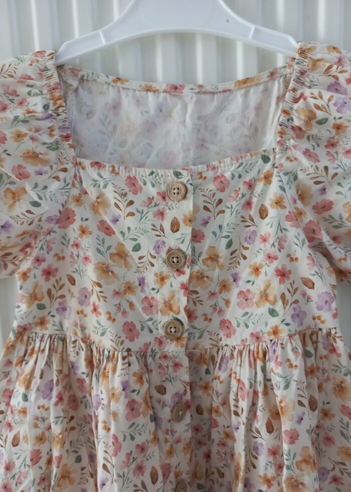 Kız Çocuk Vintage Elbise - Görsel 3