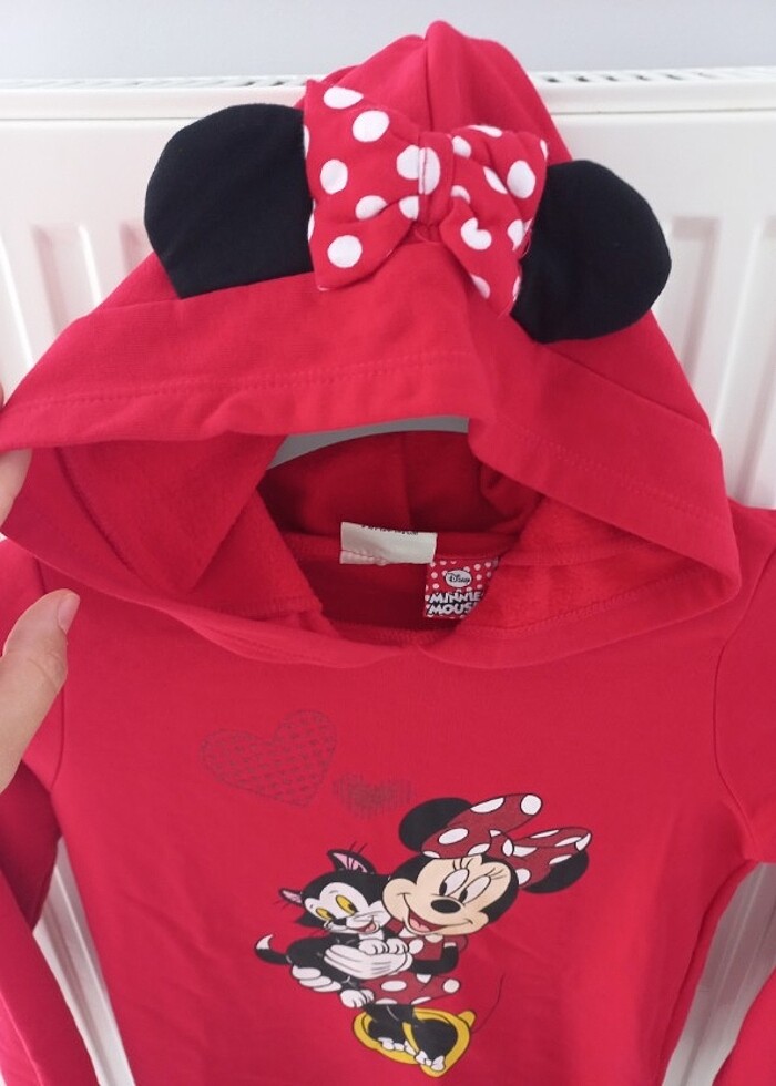 Kız çocuk kapişonlu polar elbise - Görsel 3