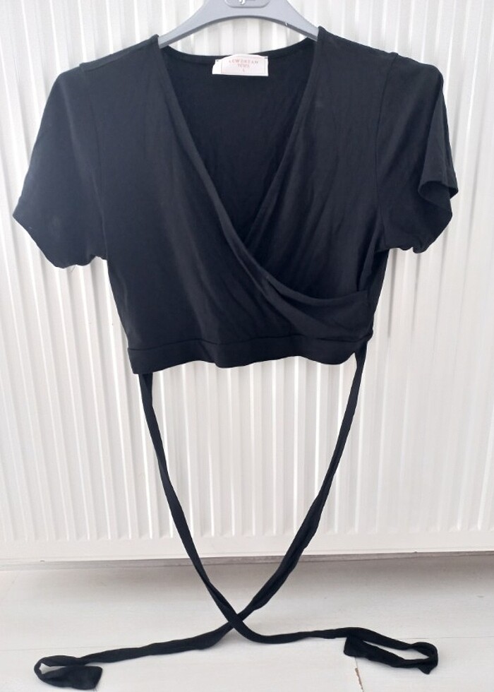 Kadın Belden Bağlamalı Crop - Görsel 2