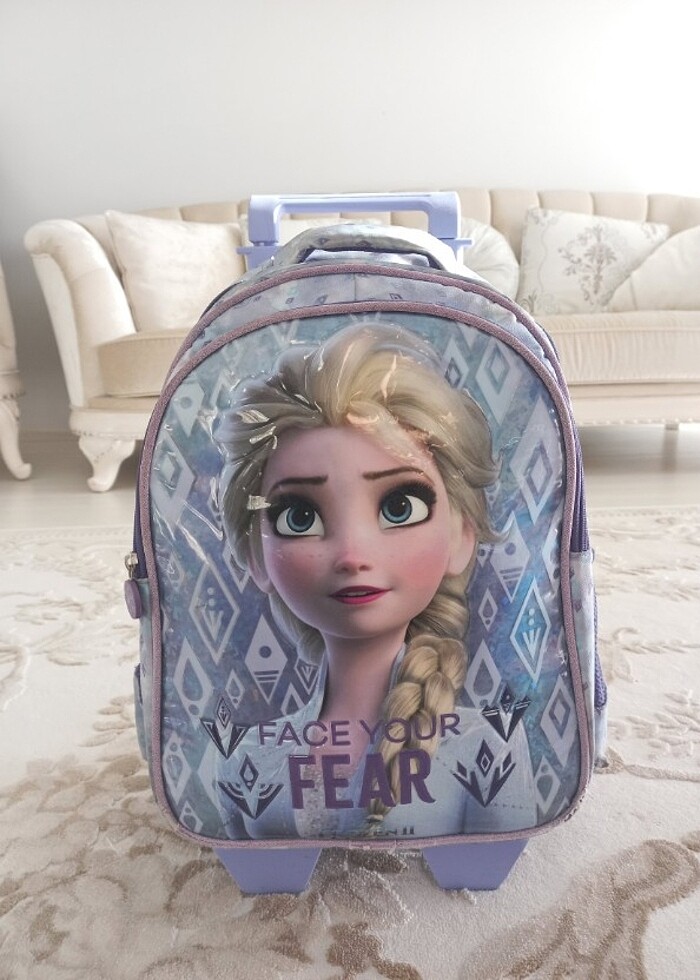 Frozen Elsa Çocuk Çekçekli Okul Çantası - Görsel 2