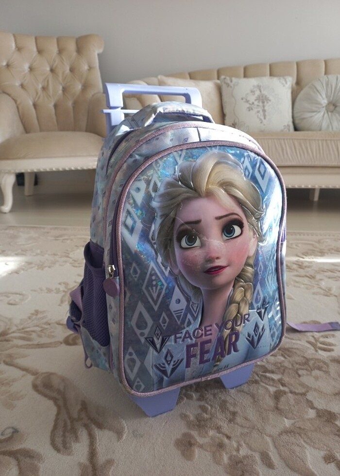 Frozen Elsa Çocuk Çekçekli Okul Çantası - Görsel 3