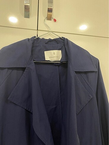 xs Beden lacivert Renk stradivarius lacivert trençkot