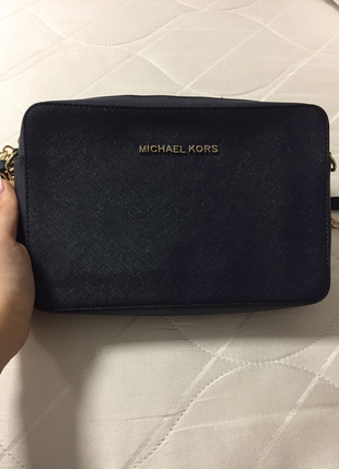 Michael Kors MK lacivert yan çanta ??????