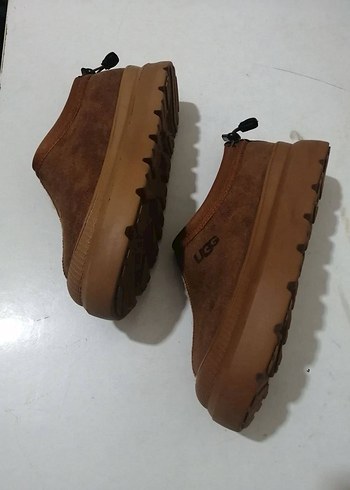 Kahverengi Süet Kadın Dolgu Topuk Terlik - Görsel 3