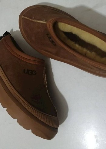 Kahverengi Süet Kadın Dolgu Topuk Terlik - Görsel 4