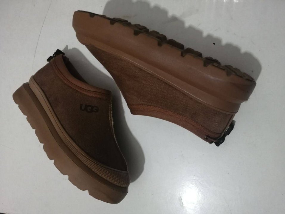 Kahverengi Süet Kadın Dolgu Topuk Terlik - Görsel 2