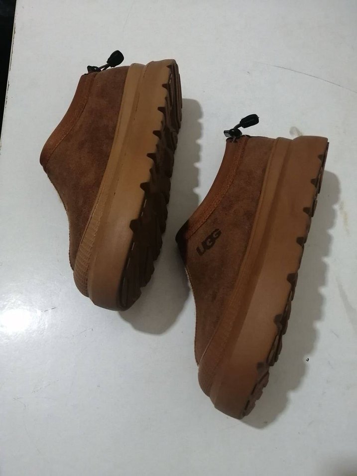 Kahverengi Süet Kadın Dolgu Topuk Terlik - Görsel 3