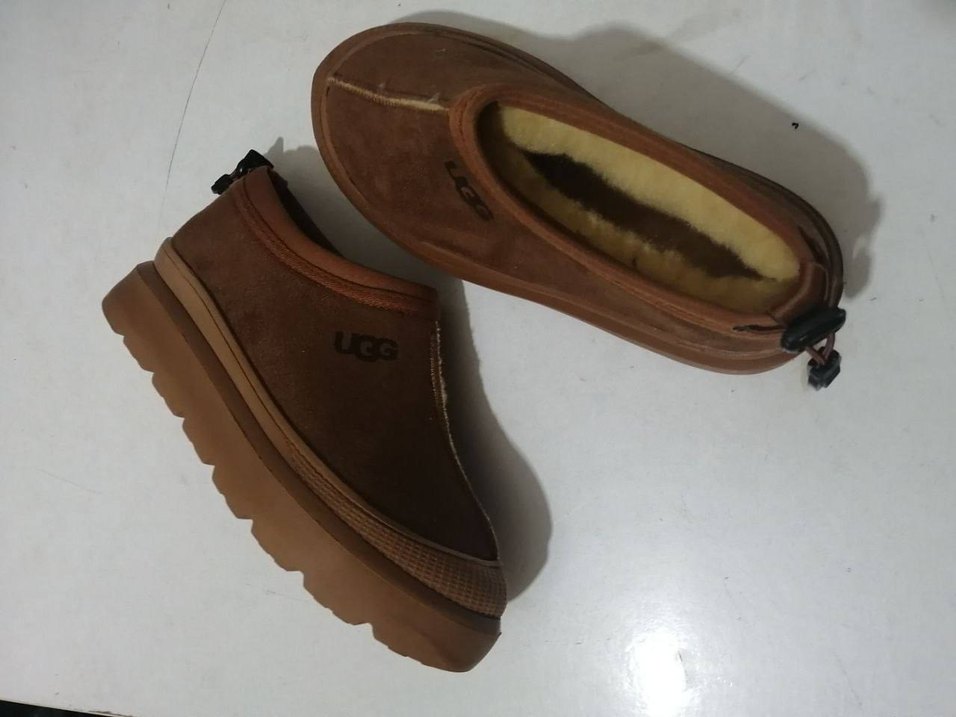 Kahverengi Süet Kadın Dolgu Topuk Terlik - Görsel 4