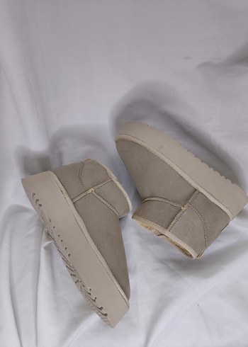 UGG PLATFORM BEJ RENK - Görsel 3