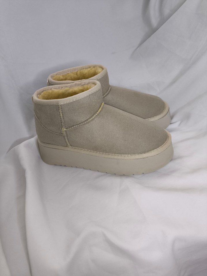 UGG PLATFORM BEJ RENK - Görsel 5
