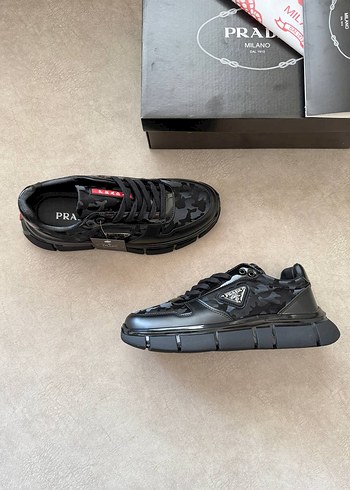 Prada Siyah Baskılı Erkek Spor Ayakkabı - Görsel 4