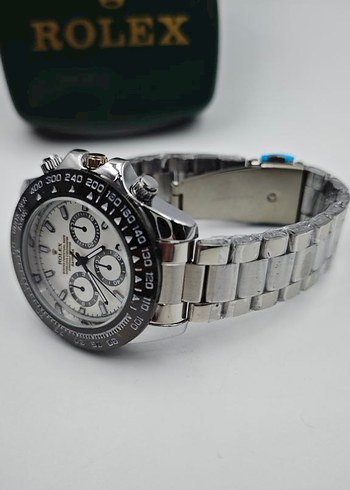 Rolex Beyaz Klasik Erkek Saat - Görsel 3