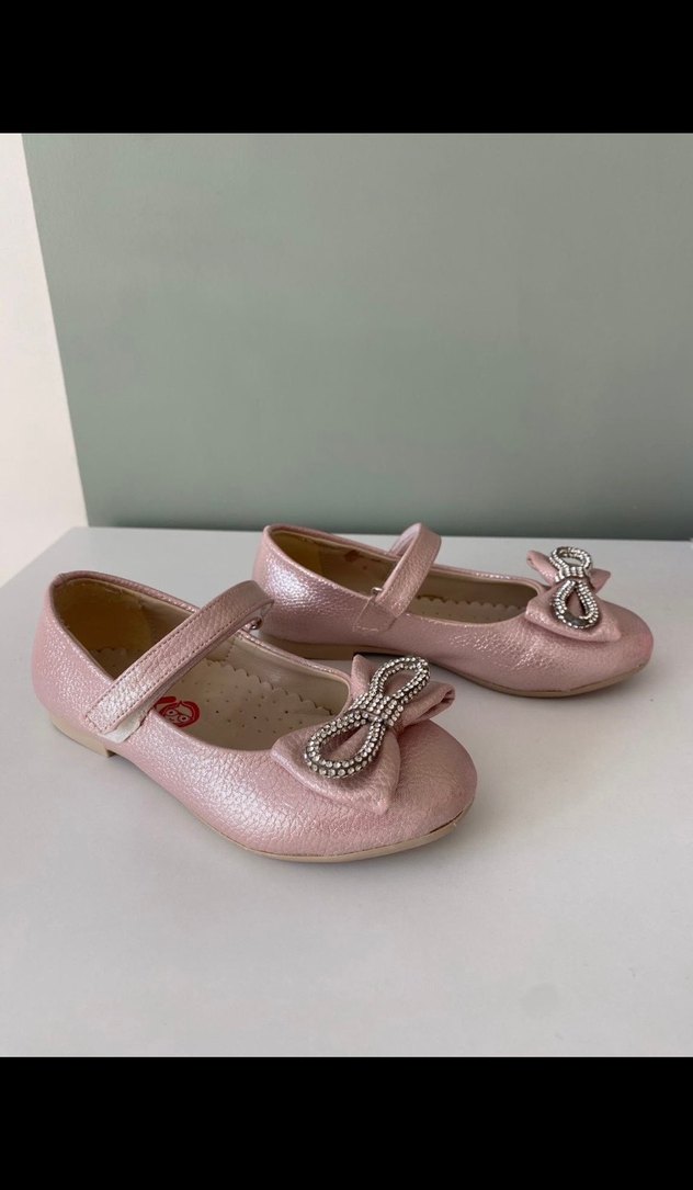 Kız Çocuk Pembe Parlak Babet - Görsel 3