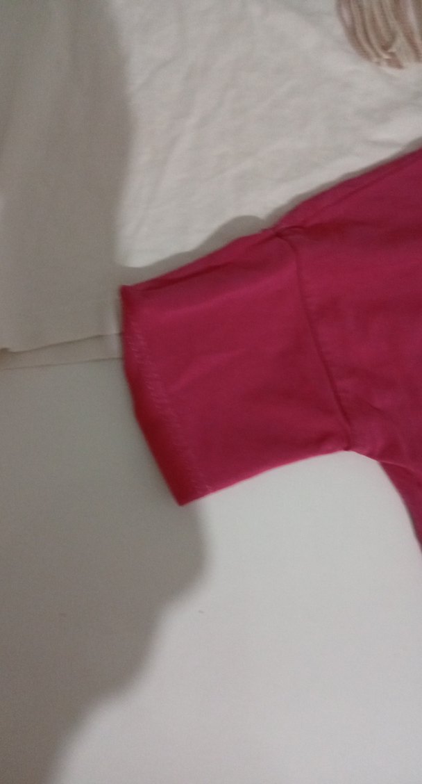 Kız Çocuk Pembe Baskılı Kısa Kollu Tişört 2si 100tl - Görsel 3