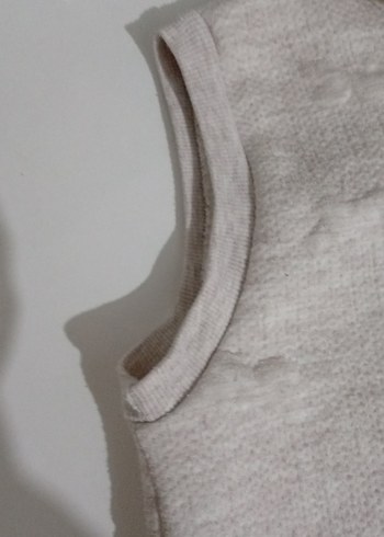 Kız Çocuk Gri Kapüşonlu Kolsuz Yelek - Görsel 5