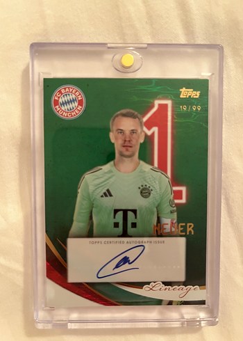 Manuel Neuer Topps Bayern Munih On Card İmza Koleksiyon Karti