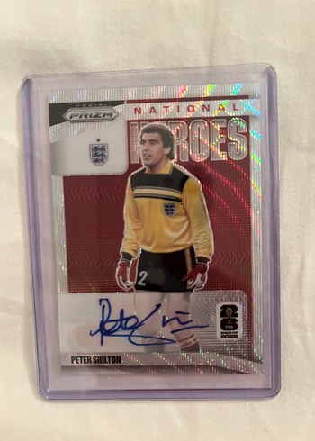 Peter Shilton İmzali İngiliz Milli Futbol Karti