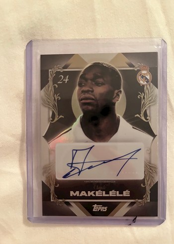 Claude Makelele İmzali Topps Futbol Karti