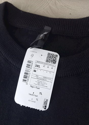 Siyah Kadın Rahat Kesim Sweatshirt - Görsel 3