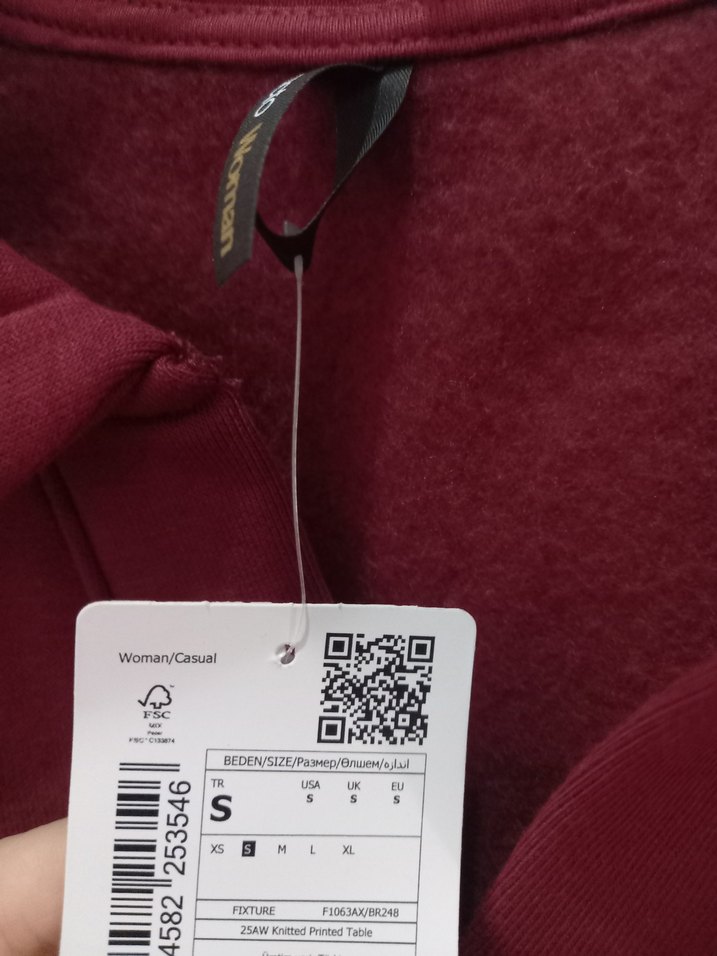 Bordo Vimbldon Baskılı Sweatshirt Yeni sezon Oversize  pamuklu - Görsel 3