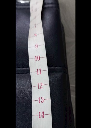 Zincir Detaylı Siyah Deri Kadın Çanta - Görsel 4